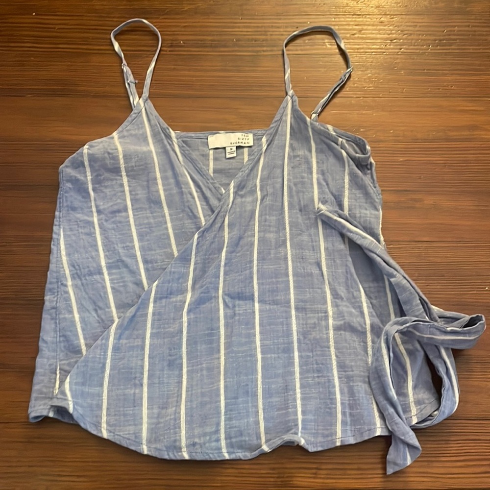 Ten Sixty Sherman Cross tie tank top